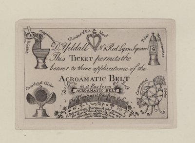 Acroamatic Belt, Ticket for Three Applications by English School