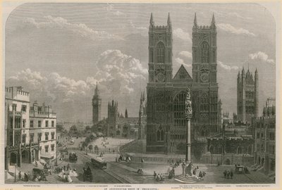 An Architectural Group in Westminster by English School