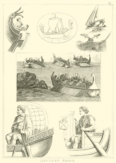 Ancient Ships by English School