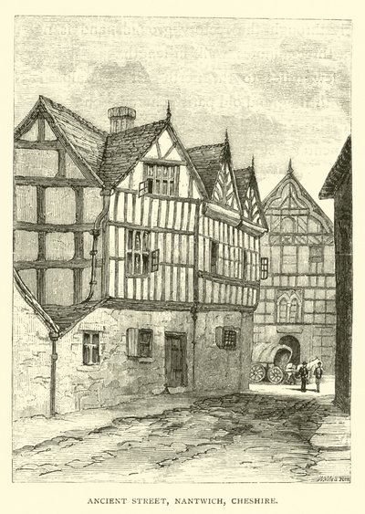 Ancient Street, Nantwich, Cheshire by English School