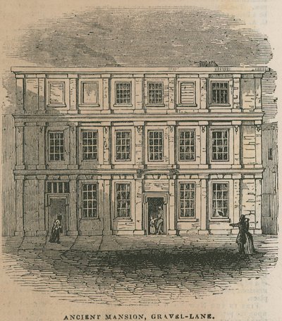 Ancient Mansion, Gravel Lane, London by English School