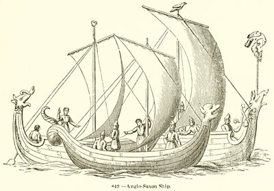 Anglo-Saxon Ship by English School