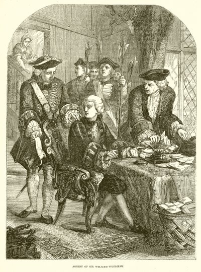 Arrest of Sir William Wyndham by English School