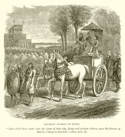 Assyrian Chariot of State by English School