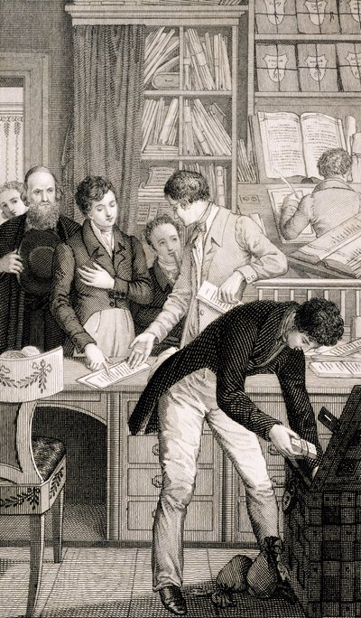 At the Bank, c.1800 by English School