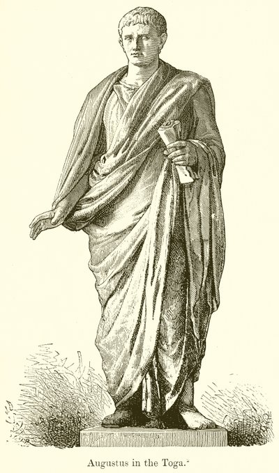 Augustus in the Toga by English School