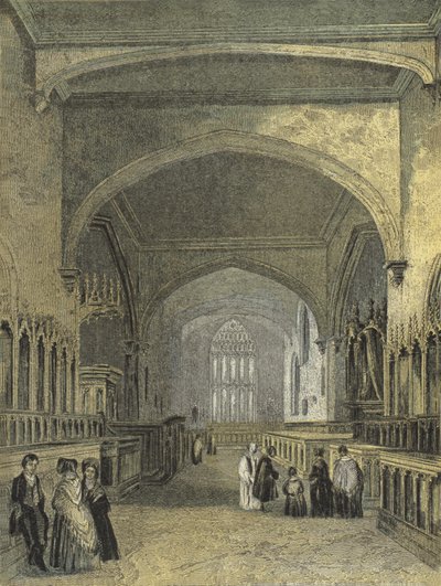 Bangor Cathedral, The Choir by English School