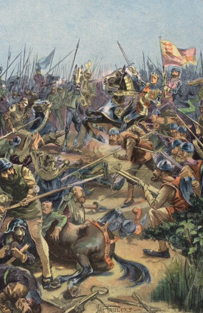 Battle of Agincourt by English School