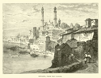 Benares from the Ganges by English School