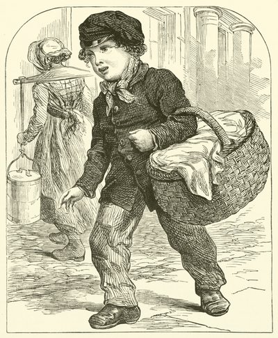 Boy with Basket by English School