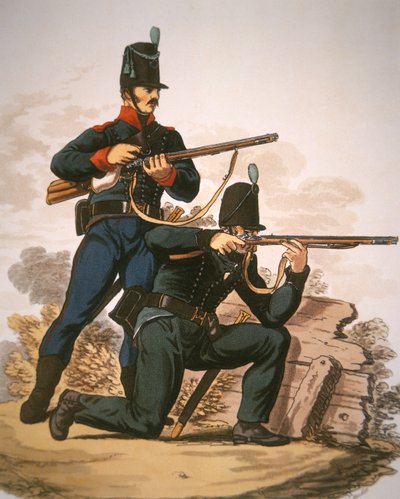 British Riflemen by English School