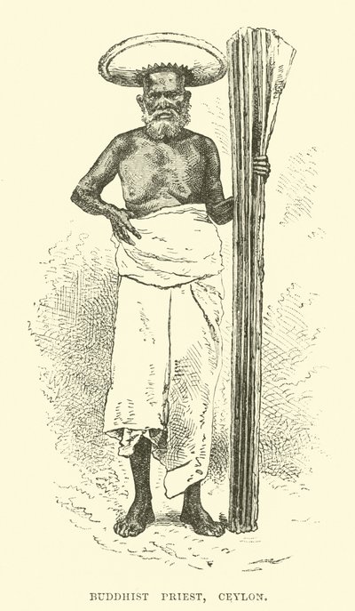 Buddhist Priest, Ceylon by English School