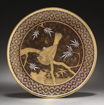 Cabinet plate, 1883 by English School