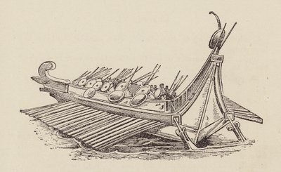 Caesar, Gallic War: Roman Warship by English School