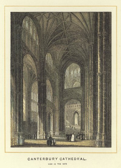 Canterbury Cathedral, View in the Nave by English School