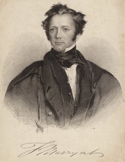 Captain Frederick Marryat by English School