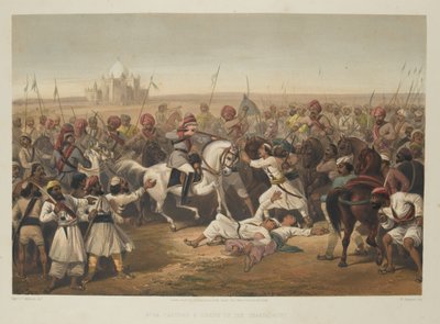 Capture & Death of the Shahzadaghs, 1857 by English School