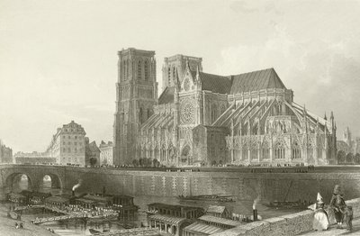 Cathedral of Notre Dame, Paris by English School