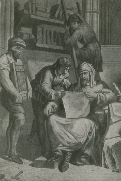 Caxton Examines His First Proof by English School