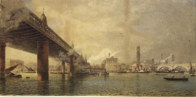 Charing Cross Bridge by English School