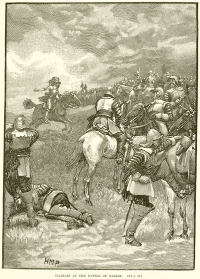 Charles at the Battle of Naseby by English School