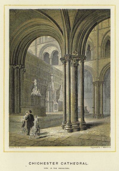 Chichester Cathedral, View in the Presbytery by English School