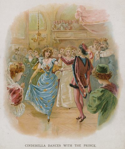 Cinderella Dances with the Prince by English School