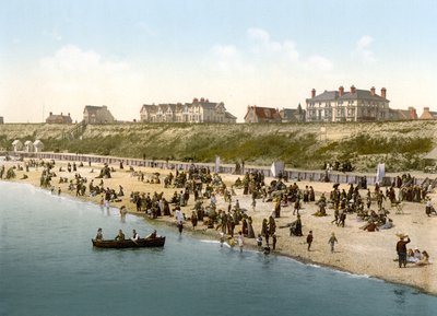 Cliffs and Beach, Clacton-on-Sea by English School