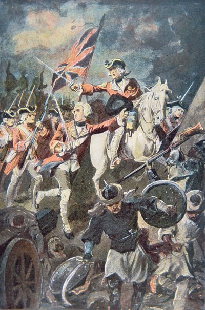 Clive at Plassey by English School