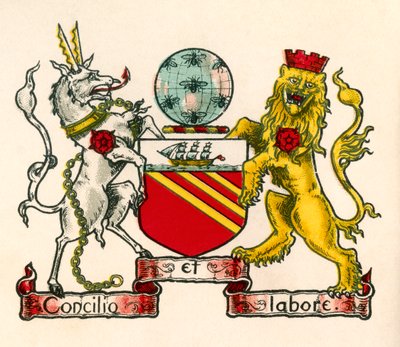 Coat of Arms of Manchester, England by English School
