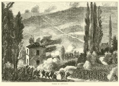 Combat at Chatillon, October 1870 by English School