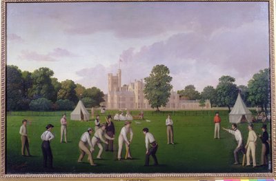 Cricket at Canford Manor, 1855 by English School