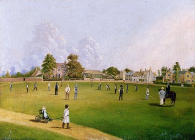 Cricket on Mitcham Green by English School