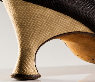 Curved high heel, c.1785 by English School