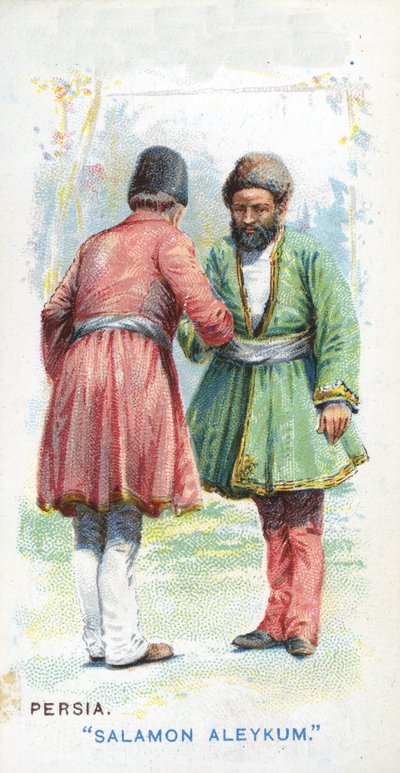 Customary Greeting in Persia by English School