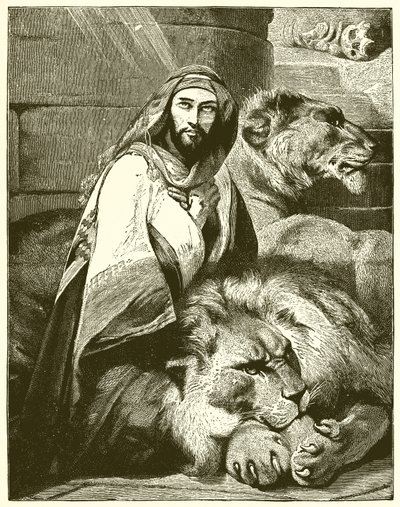 Daniel and the Lions by English School