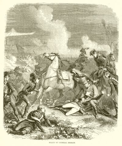 Death of General Dessaix by English School