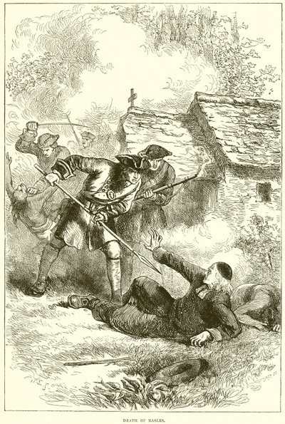 Death of Rasles by English School