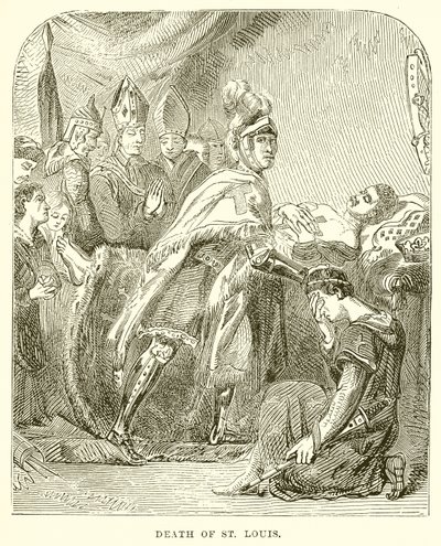 Death of St. Louis by English School