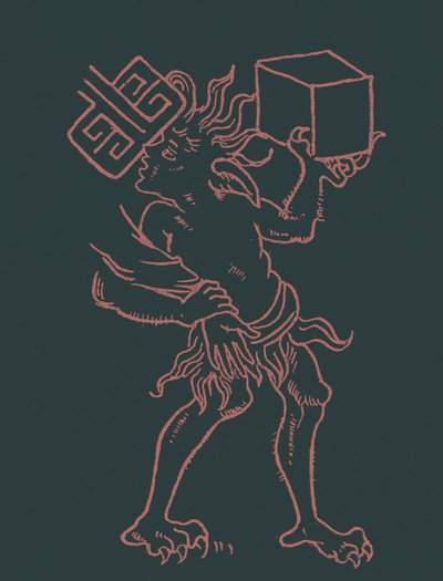 Devil Struggling with St. Peter by English School