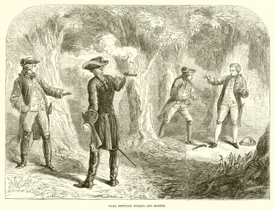 Duel Between Wilkes and Martin by English School