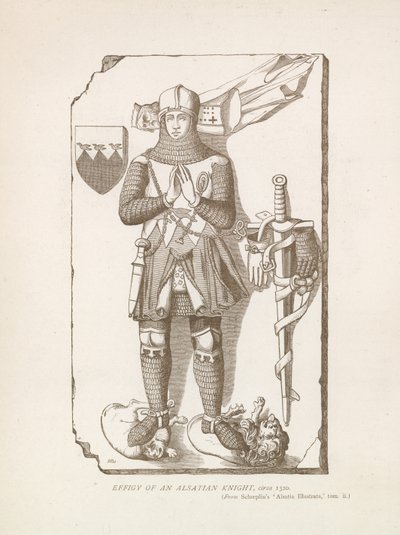 Effigy of an Alsatian Knight, c. 1320 by English School