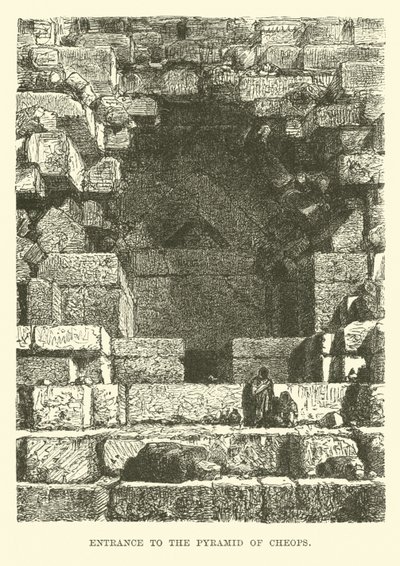 Entrance to the Pyramid of Cheops by English School