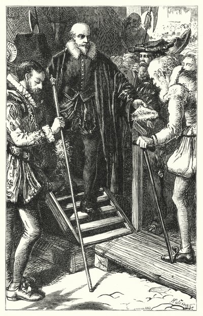 Execution of Sir Walter Raleigh by English School