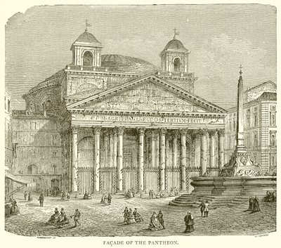 Facade of the Pantheon by English School