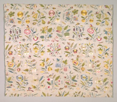 Floral Embroidery, early 1600s by English School