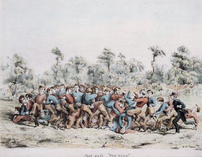 Foot-ball, The Rosh, 1857 by English School