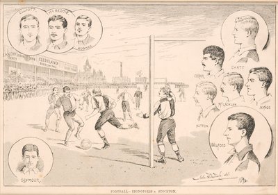 Football - Ironopolis v. Stockton, 1892 by English School