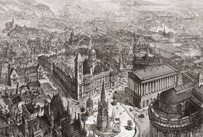 General View of Birmingham, West Midlands, England by English School