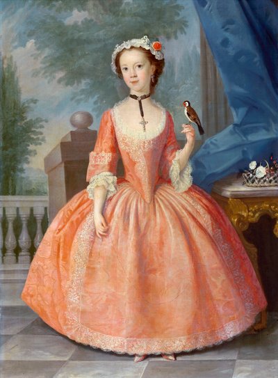 Girl in Pink, c.1740s by English School